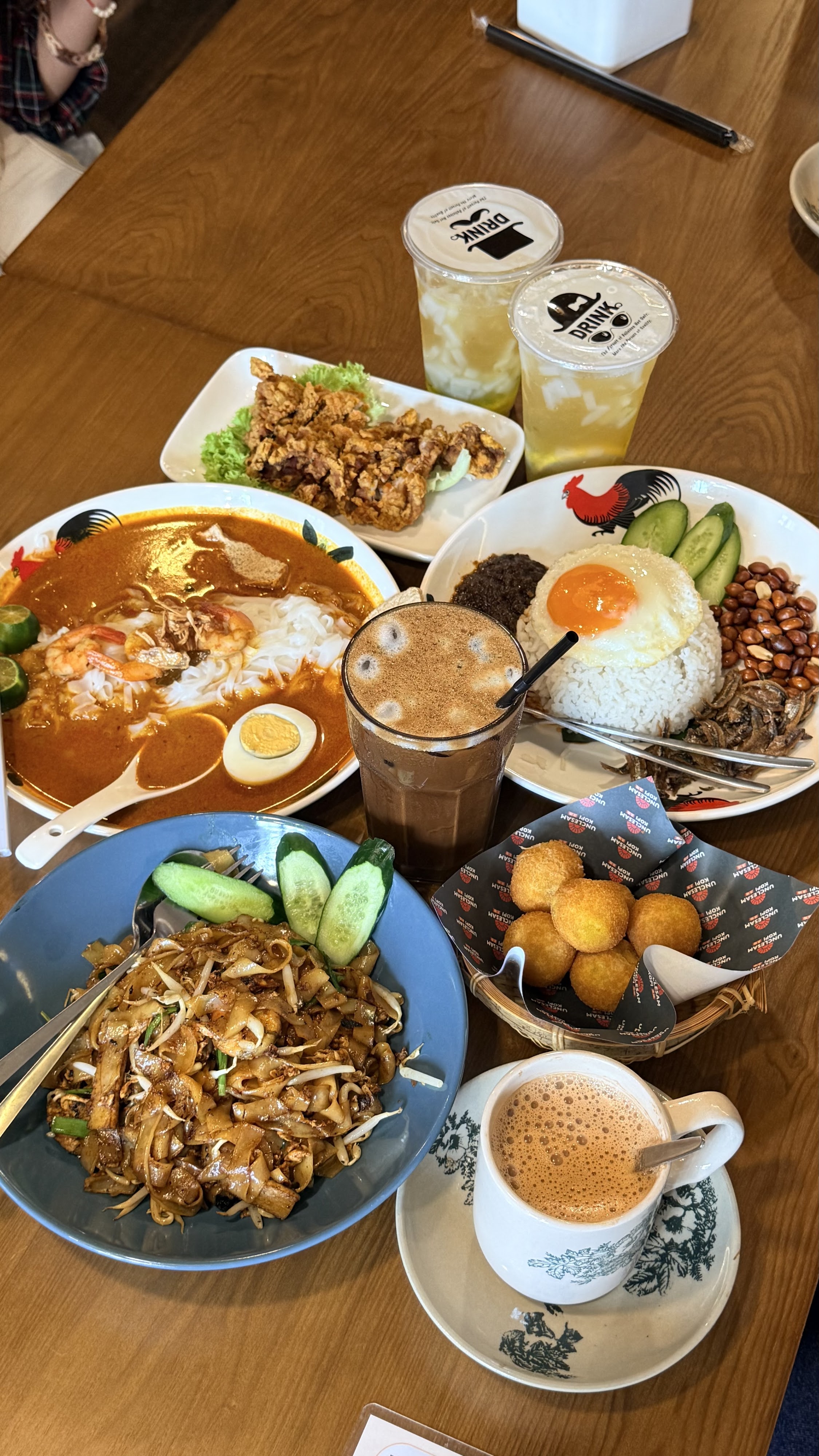 Traditional kopitiam interior at Uncle Sam Kopi